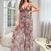 Comercio Exterior Transfronterizo Europeo y Americano Nueva Ropa Interior Sexy para Mujer Malla Estampada Camisola Pantalones Traje Sexy Venta al por Mayor