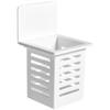 Cesta para palillos de pared, soporte para escurridor, jaula para palillos, soporte para palillos, caja para guardar cucharas y vajilla de cocina.