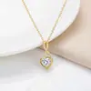 Moderna Cadena de Clavícula con Forma de Corazón de Diamantes, Curva Dinámica, Lujo Ligero, para Mujer, Diseño de Gama Alta, Diseño de Nicho, Baño de Oro Real