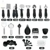 Set de Utensilios de Cocina de Silicona Amazon Set de Utensilios de Cocina de Silicona de 50 Piezas Espátula Cucharón Set de Herramientas de Cocina
