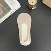 Calcetines Invisibles de Malla Fina Transpirables Absorbentes de Sudor de Corte Bajo para Mujer, Color Sólido Estampado en Caliente, Venta al por Mayor
