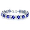 Pulsera de Zirconia Chapada en Cobre Moxi Jewelry Fila de Diamantes Estilo Europeo y Americano Diseño Nicho Natural Simple Accesorios de Pulsera para Mujer