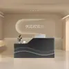 Escritorio de Recepción Moderno de Lujo Ligero para Tienda de Ropa, Salón de Peluquería, Salón de Belleza, Mostrador de Empresa de Alta Gama, Mesa de Bar