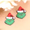 Pendientes de Navidad Transfronterizos Europeos y Americanos Pendientes de Navidad Acrílicos Festivos del Grinch Estilo Ins Simple y Versátil