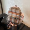 Mochila da moda feminina casual de lona portátil pequena mochila escolar de estudante design de nicho mochila de alta qualidade