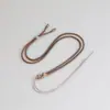 Novo Cordão para Pingente Trançado Feito à Mão DIY Estilo Chinês Pingente de Jade Fivela de Segurança Cordão de Colar Ajustável Atacado