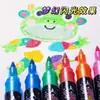 Marcador flash acrílico dos colores dos puntas pintura pigmento niños diy periódico escrito a mano color traje especial pincel