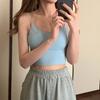 2023 Sujetador de Verano en Forma de U de Seda de Hielo Sin Espalda Sin Aros, Tirantes Finos, Bandeau Acolchado, Ropa Interior Sin Costuras