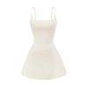 Vestido de Verão Novo Puro Desejo Garota Sexy com Bojo Costas Nuas Saia Slim Fit Linha A Cor Sólida