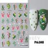 Venta al por mayor de nuevas pegatinas para uñas transfronterizas ins flores de margarita francesa tridimensionales micro-talladas rana pegatinas adhesivas para uñas