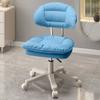 Taburete de rueda ampliado silencioso para el hogar, taburete de belleza con polea, silla giratoria, silla de tocador, silla giratoria elevable en altura 80 cm