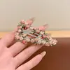 2026 Novo Estilo Presilha de Cabelo Coreana Flor Coração Que Não Danifica o Cabelo, Presilha Lateral Fofa para Mechas e Cabelo da Testa