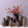 Nuevo Estilo Chino Simple Moderno Negro Cerámica Tallada Jarrón Florero Puede Almacenar Agua Hogar Decoración Suave Adornos Luna Ver
