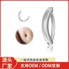 Anillo de ombligo de acero inoxidable clavo de ombligo de acero de titanio de alta calidad hebilla de ombligo para hombres y mujeres 1. Joyería para perforaciones de 6 mm 16 g al por mayor