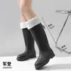 Botas de Lluvia Militares para Mujer Adulto de Caña Media Zapatos de Agua Botas de Lluvia para el Hogar Moda Femenina Botas de Agua Zapatos de Goma Cocina Antideslizantes Impermeables