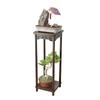 Estante de flores de madera maciza de imitación de caoba, estilo chino, para el hogar, sala de estar, mesa de flores antigua, estante de almacenamiento interior, estante de bonsái de olmo, venta al por mayor