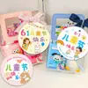 Etiquetas del Día del Niño para Estudiantes de Preescolar y Primaria, Etiquetas Sencillas para Cajas de Regalo de Cumpleaños, Etiquetas de Recuerdo Navideño