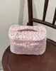 Bolsa de maquiagem fofa com estampa de leopardo, bolsa feminina com compartimentos para organizar cosméticos, bolsa de maquiagem de viagem portátil com grande capacidade