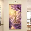 Envio direto roxo qi vem do leste estilo nacional chinês Zen cura pintura suspensa hall de entrada salão principal parede parede de fundo parede decorativa