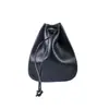 Bolsa de cuero de plena flor vintage con cordón para pipa, bolsa de almacenamiento personalizada hecha a mano para accesorios de fumar portátiles, bolsa para pasatiempos