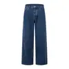 Calça Confortável Relaxada Estilo Americano para Homens e Mulheres 2025 Nova Marca Tendência High-End Preguiçoso Retrô Jeans Azul