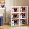 Caja de zapatos transparente a prueba de polvo y engrosada para dormitorios y apartamentos pequeños de alquiler, estante para zapatos que ahorra espacio, zapatero simple