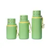 Taza Portátil de Acero Inoxidable 304 de Gran Capacidad, Aislada al Vacío, con Cuerda para Exteriores, Botella de Agua para Deportes, para Beber Directamente, Botella de Viaje