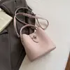 Bolso Cubo con Textura de Lichi de Comercio Exterior 2026 Nuevo de Nicho Casual para Hombro y Axila Bolso Cruzado de Moda