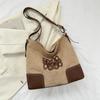 Bolsa de viagem elegante retrô para mulheres 2023 outono e inverno Novo estilo coreano versátil grande capacidade ombro saco axilar