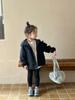 Otoño 2024, nueva llegada, ropa de estilo coreano para niños y niñas, chaqueta con capucha bordada, chaqueta con cremallera para bebé