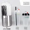 Pacote único de canudos descartáveis para bubble tea, canudos grossos para leite de soja e suco, plástico transparente, uso comercial, 1000 peças