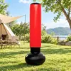 Coluna de boxe inflável de PVC, 155 cm de altura, vertical, design que não tomba, saco de pancadas para crianças, esportes e fitness ao ar livre, saco de boxe