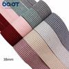 Baodong Accesorios para el Cabello DIY Accesorios para Ropa Tela de Algodón y Lino con Rayas de Espiga y Lazos Tejido de Cinta Hecho a Mano