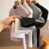 Jaqueta Graphene Slim Fit com Efeito Emagrecedor, Gola Alta, Zíper Duplo, Moletom de Manga Longa, Casaco Espesso Outono/Inverno