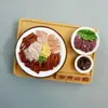 Nuevos y modernos imanes para refrigerador de resina 3D de Shaoxing, comida creativa, imanes culturales y creativos, juguete de comida realista más vendido en stock