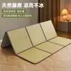 Tapete de Chão Patchwork de Verão, Tapete de Rattan, Tatami, Tapete de Chão Estilo Japonês, Dobrável e Armazenável, Tapete Refrescante, Colchão para o Verão