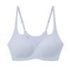 Tirante delgado delgado delgado copa fija ropa interior sin costuras para mujer sujetador de una pieza sin talla cómodo suave soporte sujetador push up