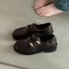 Zapatos Mary Jane estilo británico para ir al trabajo y uso casual, nueva colección otoño 2026 para mujer, con cierre de velcro, adecuados para mujeres petites, mocasines