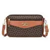 Bolso para Mujer 2025 Nueva Moda Estampado Bolso de Hombro Mediano para Mamá Versátil Piel de Vaca Flor Vieja Bolso Cruzado Pequeño