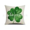 Calle Amazonas. Funda de almohada de lino con estampado del Día de San Patricio para el hogar, sala de estar, sofá, dormitorio