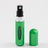 Frasco Decantador de Perfume 5ml com Janela Pequena, Preenchimento Inferior, Frasco Spray Auto-Bomba, Frasco Amostra Tipo Pressão de Alumínio