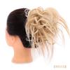 Atacado de fábrica, fornecimento de exportação / Anel de cabelo bagunçado da moda europeia e americana / Anel de cabelo com coque de peruca multicolorido