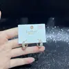 Pendientes de Serie de Diseño Original con Agujas de Plata S925, Galvanizado Ecológico, Moda Versátil de Lujo Ligero de Nicho Venta Directa