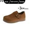 Versión de piel de vaca súper suave suela gruesa completamente cerradas zapatos Birkenstock para mujer 2026 principios de otoño nuevos sin cordones no cansan los pies zapatos casuales