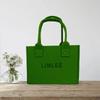 Bolsa de Fieltro Bolsa Tote para Influencer de Capacitación Educativa Bolso de Mano de Gran Capacidad Bolso de Mano de Moda Versátil Bolsa para el Trabajo Bolsa de Hombro Bolsa de Compras
