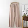 Pantalones de mujer embarazada sin abdomen libre Otoño e Invierno Nuevo estilo Pantalones de pijama con soporte abdominal Ajustable Color sólido Ropa exterior Pantalones de casa de pierna recta y pierna ancha