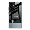 Gato Negro Es Adecuado para Samsung S25Ultra Art S26Plus Lujo A16 Funda de Teléfono de Cristal Negro Gato Blanco A90