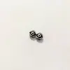 Cuentas Redondas de 10 mm [Grado a] Cuentas Dzi de Tíbet Negro y Blanco Brillo Aceitoso Cuentas Sueltas Cuentas de Ágata Natural Accesorios para Cuerda