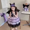 Sombrero de Kuromi 2024 Otoño Diadema de Pequeño Diablo para Niñas Bastón de Chica Mágica Disfraz de Princesa Lolita