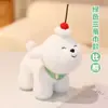Lindo peluche de cachorro de mascota, tamaño pequeño de dibujos animados con atuendos y bufanda intercambiables, Husky, Bichón, Shiba Inu, juguete de peluche, regalo